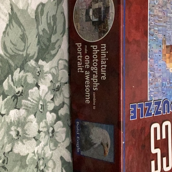 Puzzle Robert Silvers photomosaics 513 piece puzzle size 21.25”by 15” bald eagle - Picture 6 of 8